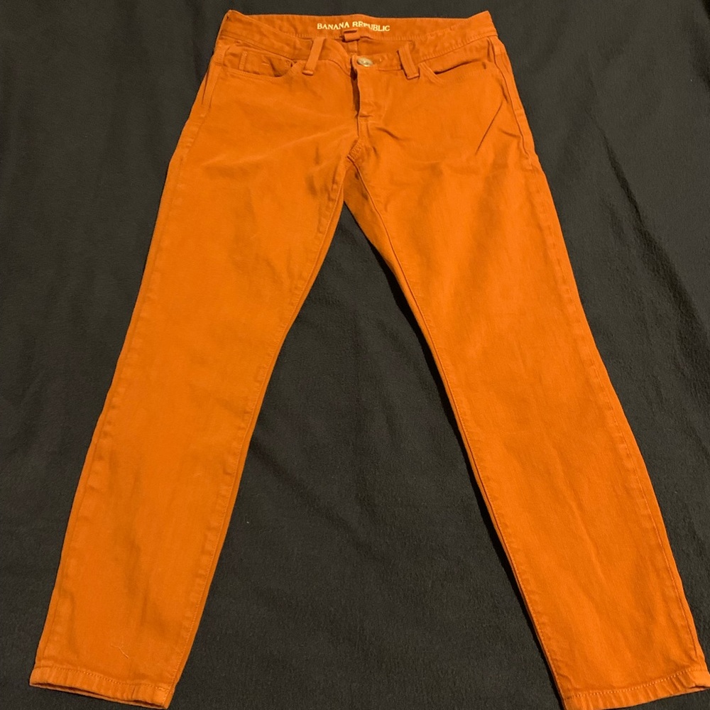 Rust colored Banana Republic Skinny Jeans